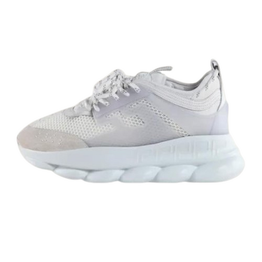 Versace Chain Reaction "Triple White" sneakers