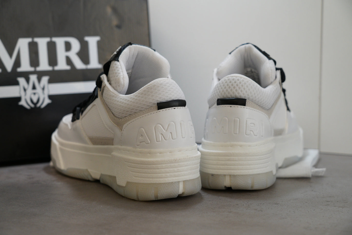 Amiri MA-1 Lace-Up Sneakers White