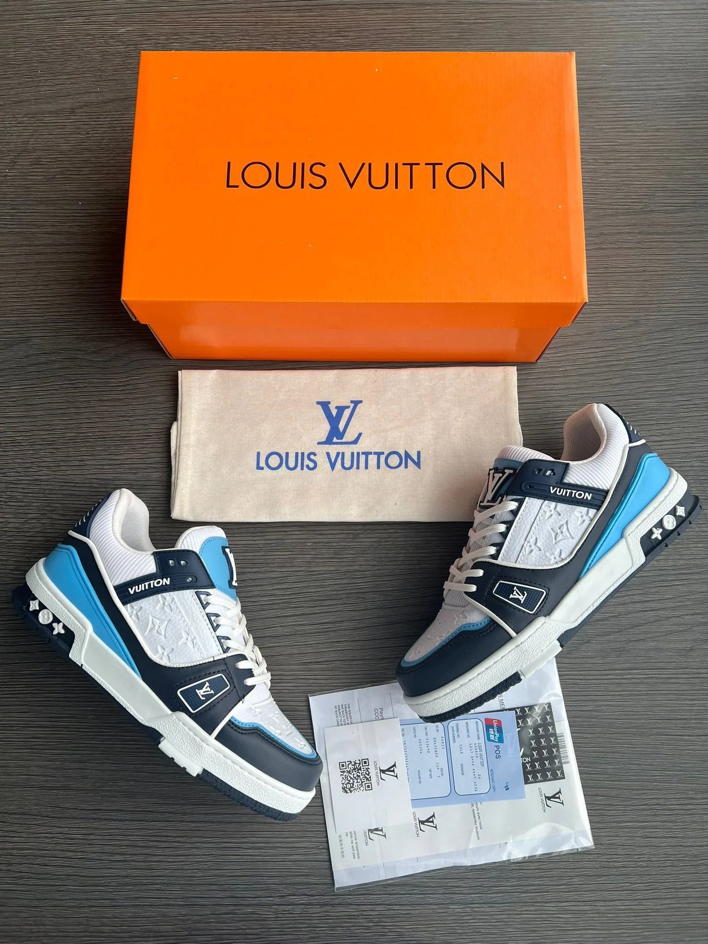 Adidasi Louis Vuitton - Trainers Sneaker Blue-Alb
