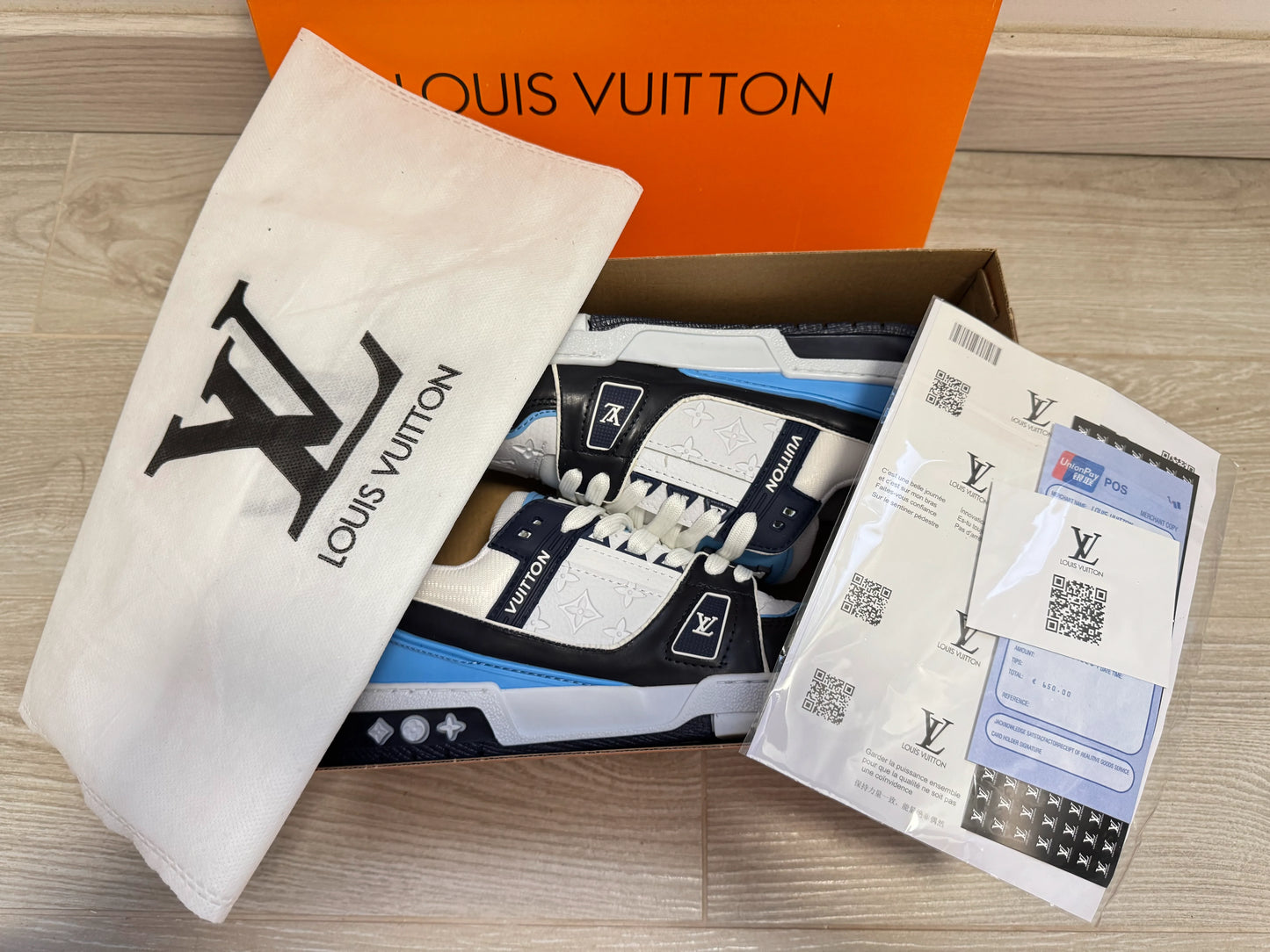 Adidasi Louis Vuitton - Trainers Sneaker Blue-Alb