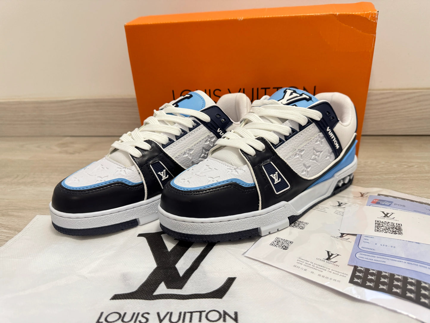 Adidasi Louis Vuitton - Trainers Sneaker Blue-Alb