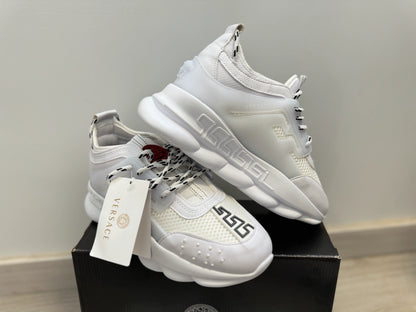 Versace Chain Reaction "Triple White" sneakers